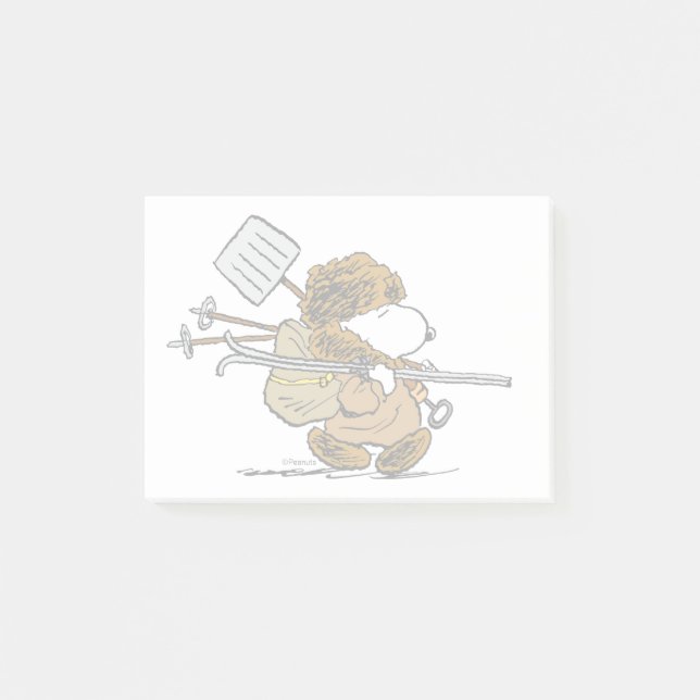 Peanuts | Snoopy Snow Warrior Post-it Notes (Front)