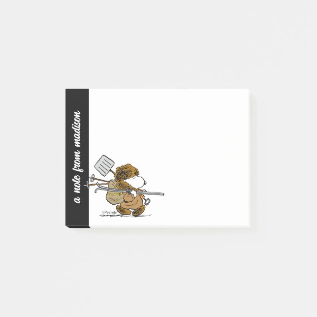Peanuts | Snoopy Snow Warrior Post-it Notes (Front)