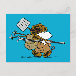 Peanuts Snoopy Snow Warrior Postcard