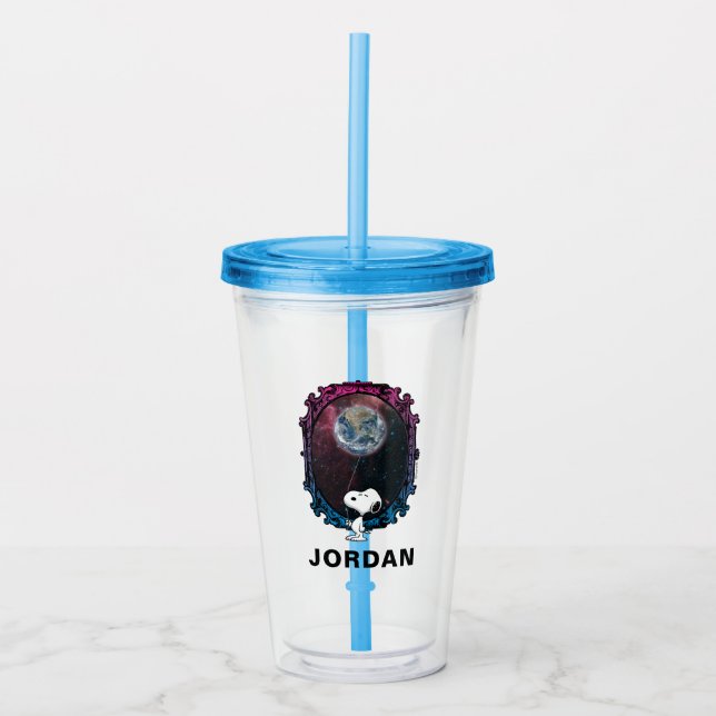 Peanuts | Snoopy Spaced Out Balloon Acrylic Tumbler (Front)