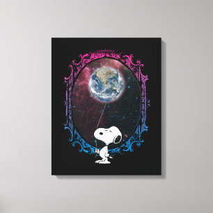 Peanuts Snoopy Spaced Out Balloon Canvas Print
