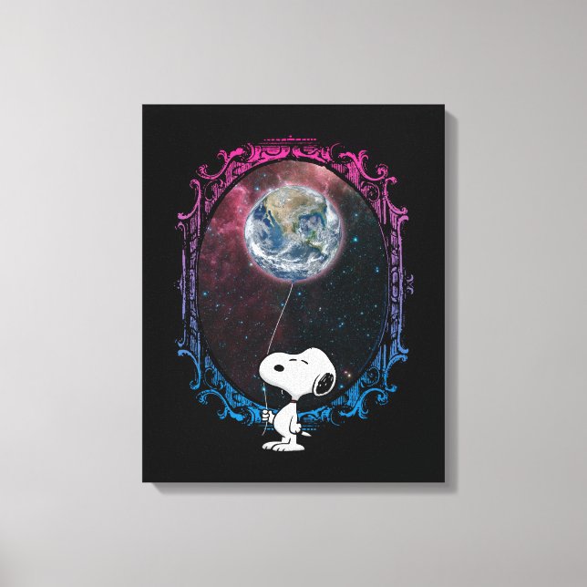 Peanuts | Snoopy Spaced Out Balloon Canvas Print (Front)