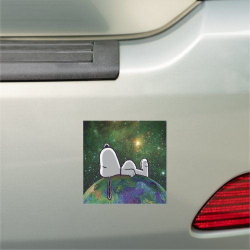 Peanuts  Snoopy Spaced Out Car Magnet