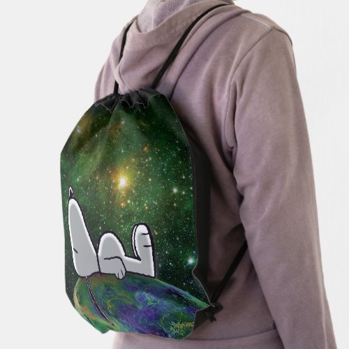 Peanuts  Snoopy Spaced Out Drawstring Bag