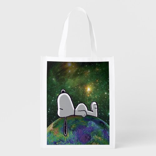 Peanuts  Snoopy Spaced Out Grocery Bag