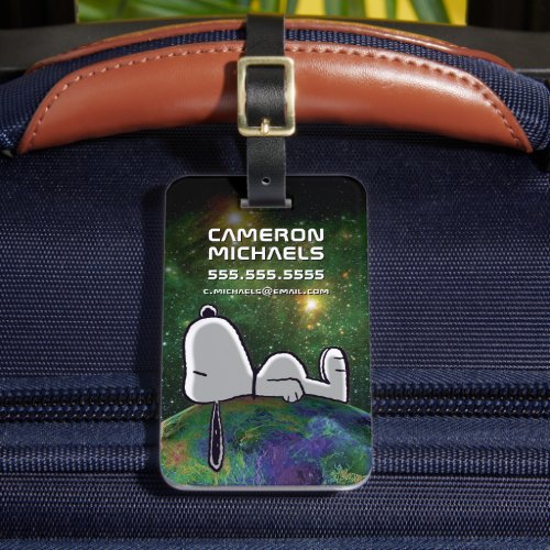 Peanuts  Snoopy Spaced Out Luggage Tag