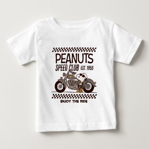Peanuts  Snoopy Speed Club Baby T_Shirt