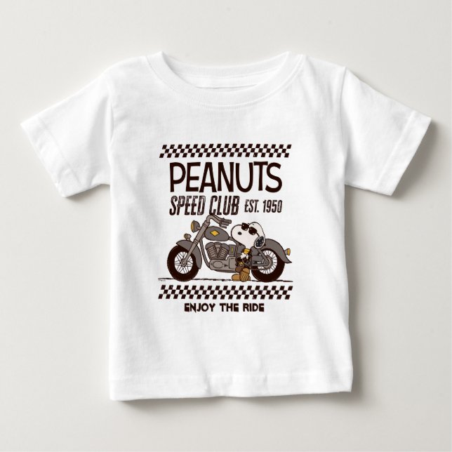 Peanuts | Snoopy Speed Club Baby T-Shirt (Front)