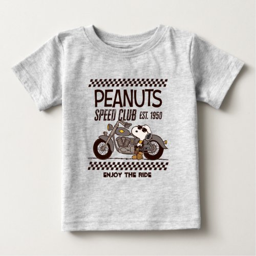 Peanuts  Snoopy Speed Club Baby T_Shirt