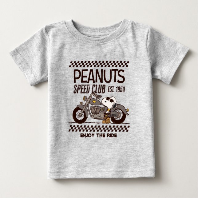 Peanuts | Snoopy Speed Club Baby T-Shirt (Front)