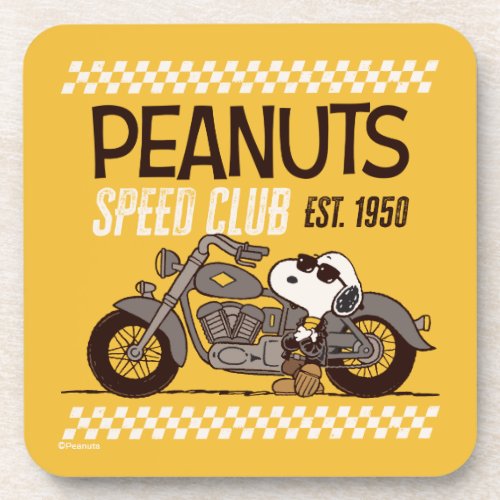 Peanuts  Snoopy Speed Club Beverage Coaster