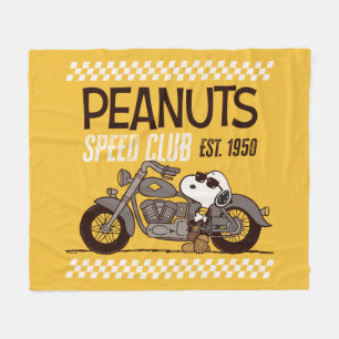 Peanuts Snoopy Speed Club Fleece Blanket