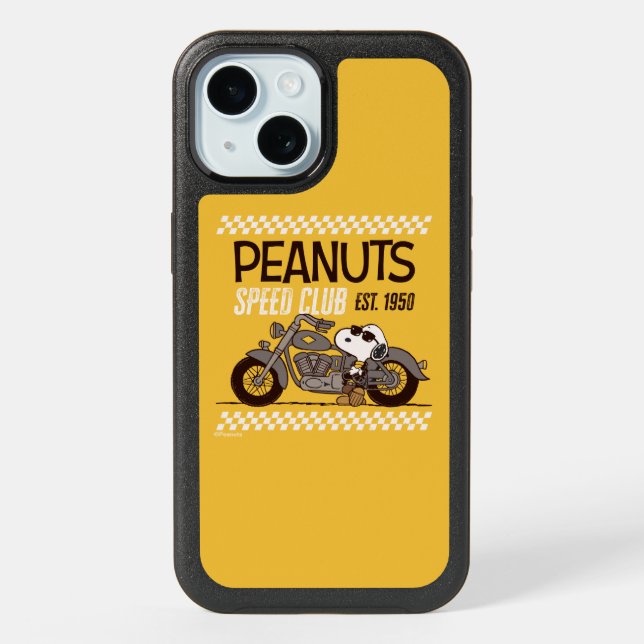 Peanuts | Snoopy Speed Club iPhone 15 Case (Back)