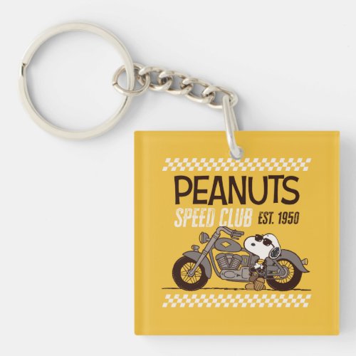 Peanuts  Snoopy Speed Club Keychain