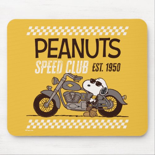 Peanuts  Snoopy Speed Club Mouse Pad