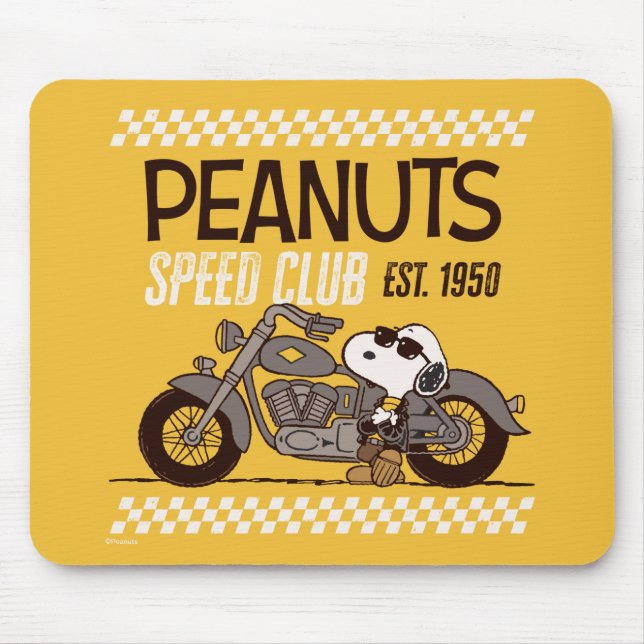 Peanuts | Snoopy Speed Club Mouse Pad (Front)