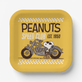 Peanuts | Snoopy Speed Club Paper Plates