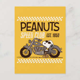 Peanuts Snoopy Speed Club Postcard