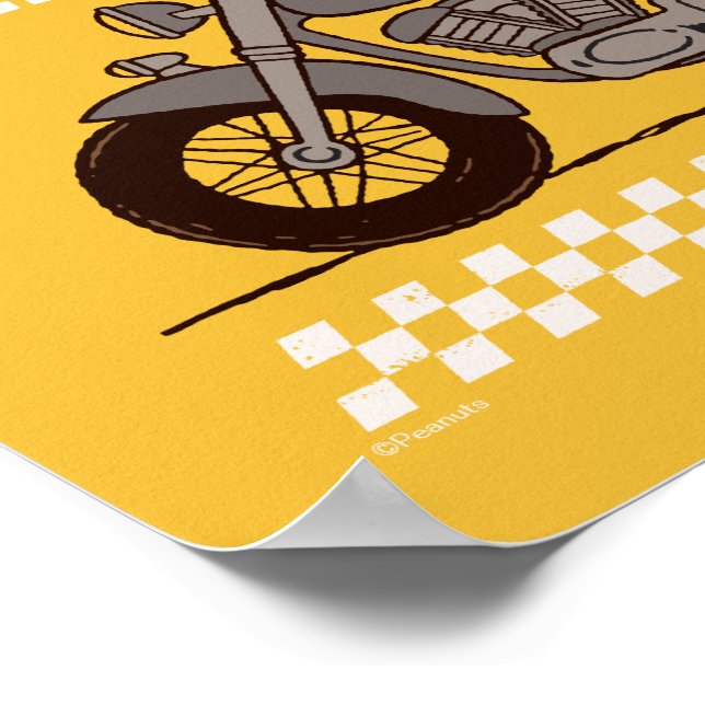 Peanuts | Snoopy Speed Club Poster | Zazzle