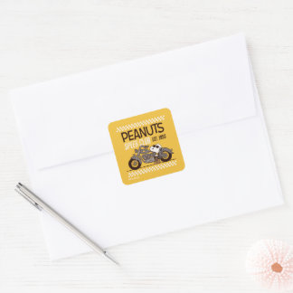 Peanuts | Snoopy Speed Club Square Sticker