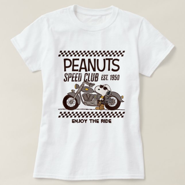 Peanuts | Snoopy Speed Club T-Shirt (Design Front)