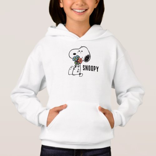 Peanuts  Snoopy Stop  Smell the Flowers Hoodie