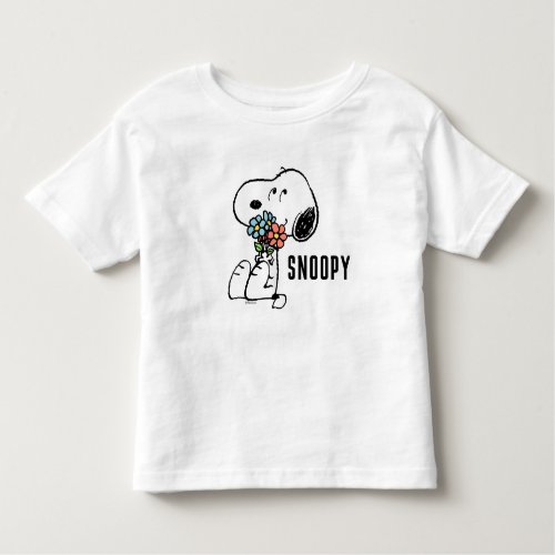 Peanuts  Snoopy Stop  Smell the Flowers Toddler T_shirt