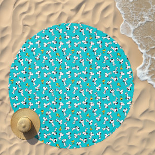 Peanuts Snoopy & Sunglasses Pattern Beach Towel