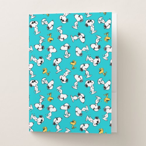 Peanuts  Snoopy  Sunglasses Pattern Pocket Folder