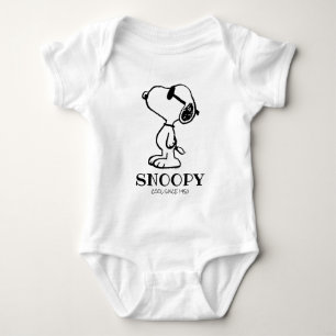 Peanuts   Snoopy Sunglasses Ponder Baby Bodysuit
