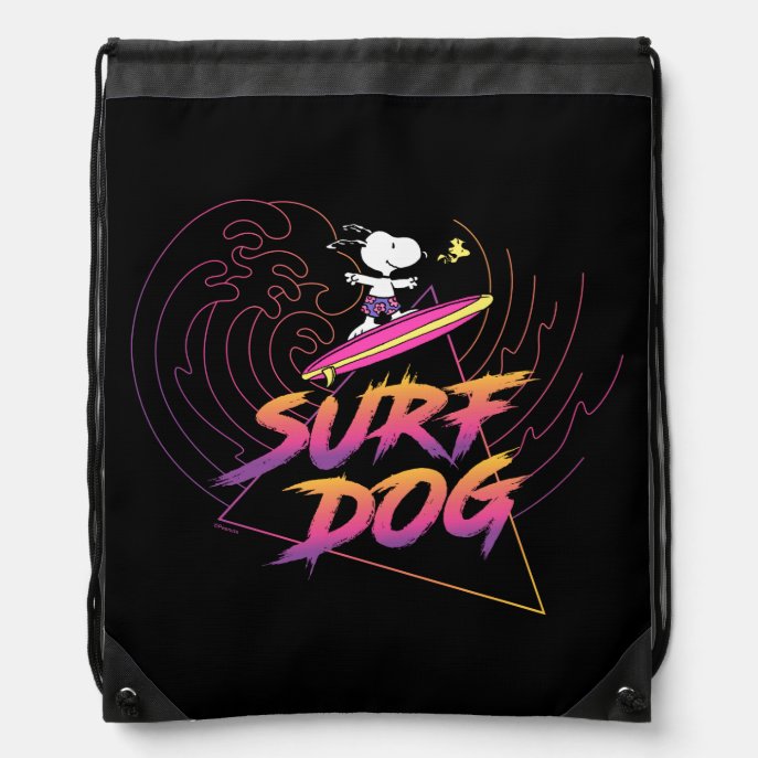 Peanuts | Snoopy Surf Dog Drawstring Bag