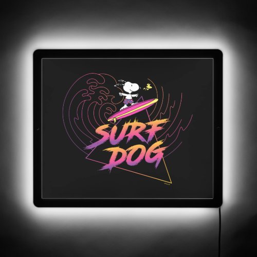 Peanuts  Snoopy Surf Dog LED Sign