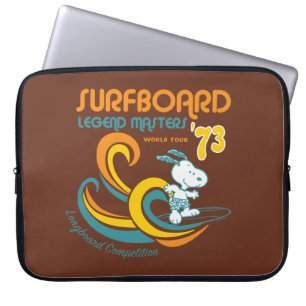 Peanuts Snoopy Surfboard Longboard Competition Laptop Sleeve