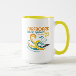 Peanuts Snoopy Surfboard Longboard Competition Mug
