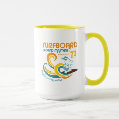 Peanuts  Snoopy Surfboard Longboard Competition Mug