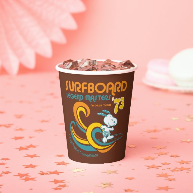 Peanuts | Snoopy Surfboard Longboard Competition Paper Cups (Insitu)