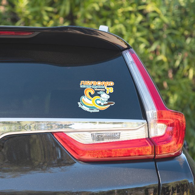 Peanuts | Snoopy Surfboard Longboard Competition Sticker (Car Side)
