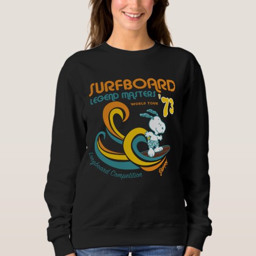 Peanuts  Snoopy Surfboard Longboard Competition Sweatshirt