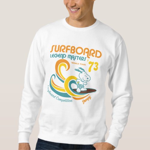 Peanuts  Snoopy Surfboard Longboard Competition Sweatshirt