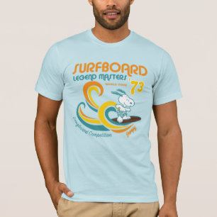 Peanuts Snoopy Surfboard Longboard Competition T-Shirt