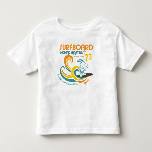 Peanuts  Snoopy Surfboard Longboard Competition Toddler T_shirt