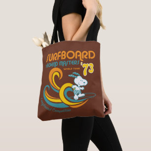 Peanuts Snoopy Surfboard Longboard Competition Tote Bag