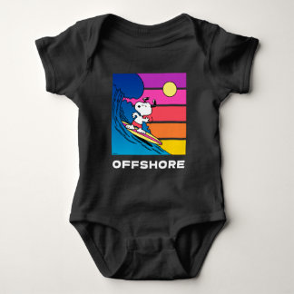Peanuts | Snoopy Surfing Baby Bodysuit