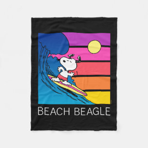Peanuts Snoopy Surfing Fleece Blanket