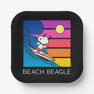 Peanuts | Snoopy Surfing Paper Plates