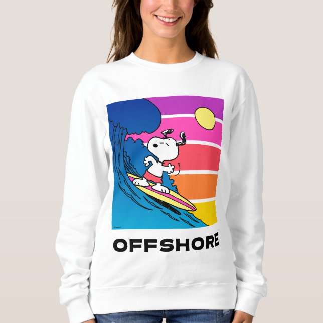 Peanuts | Snoopy Surfing Sweatshirt (Front)