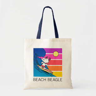 Peanuts Snoopy Surfing Tote Bag