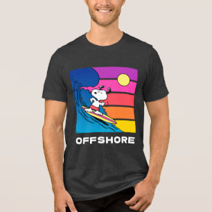 Peanuts Snoopy Surfing Tri-Blend Shirt