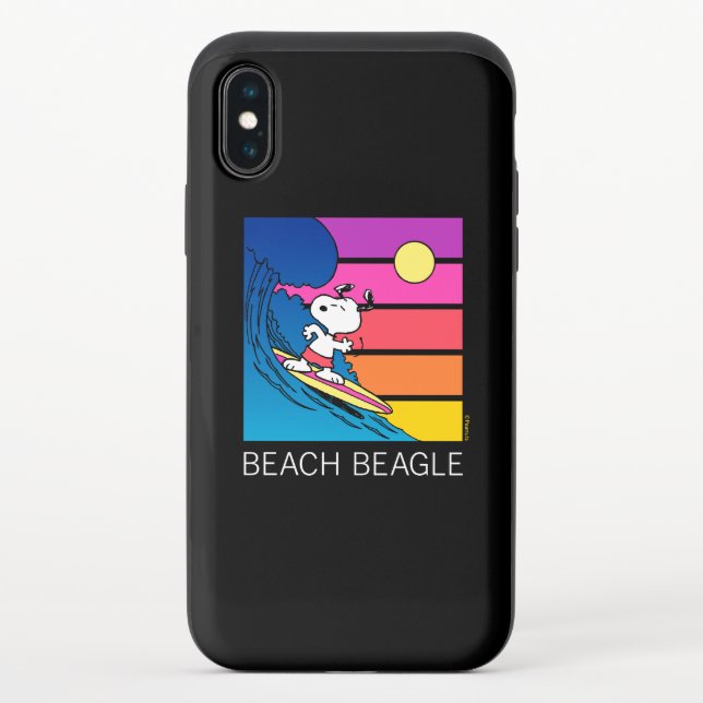 Peanuts | Snoopy Surfing Uncommon iPhone Case (Back)