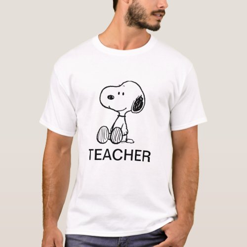 PEANUTS  Snoopy Teacher T_Shirt